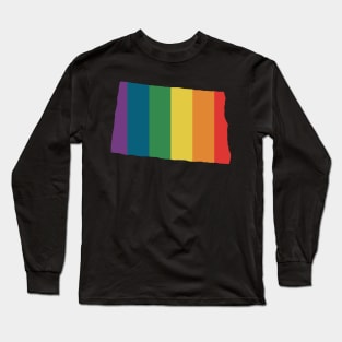 North Dakota State Rainbow Long Sleeve T-Shirt